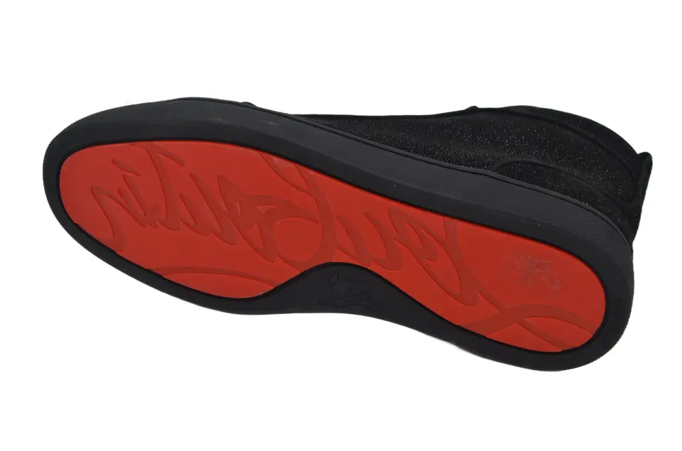 Erkek Siyah Boğazlı Simli Sneaker