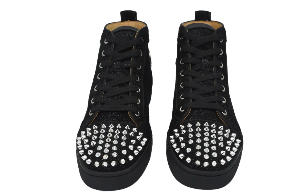Erkek Siyah Boğazlı Simli Sneaker
