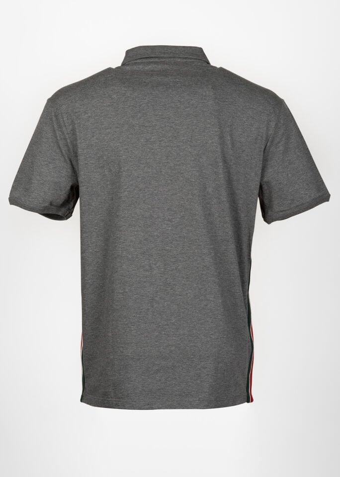 Erkek Gri Yan Renk Detaylı Polo Yaka T-Shirt