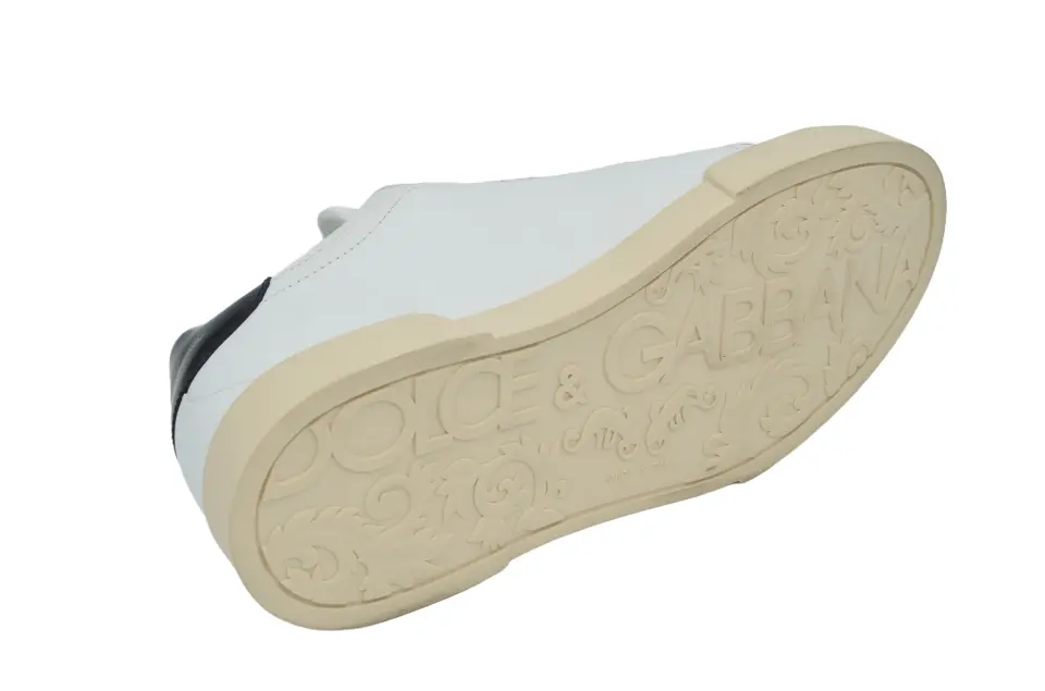 Erkek Beyaz Gold Fırça Detaylı Sneaker