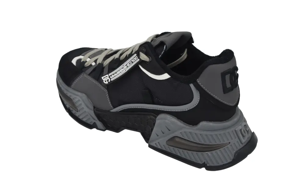 Erkek Siyah Süet Mesh Detaylı Sneaker