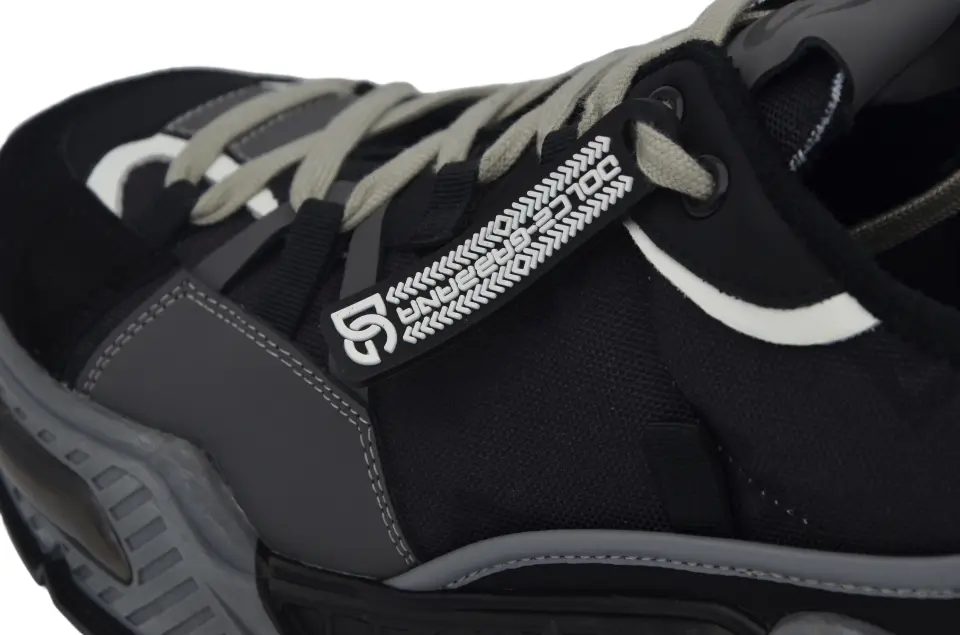 Erkek Siyah Süet Mesh Detaylı Sneaker
