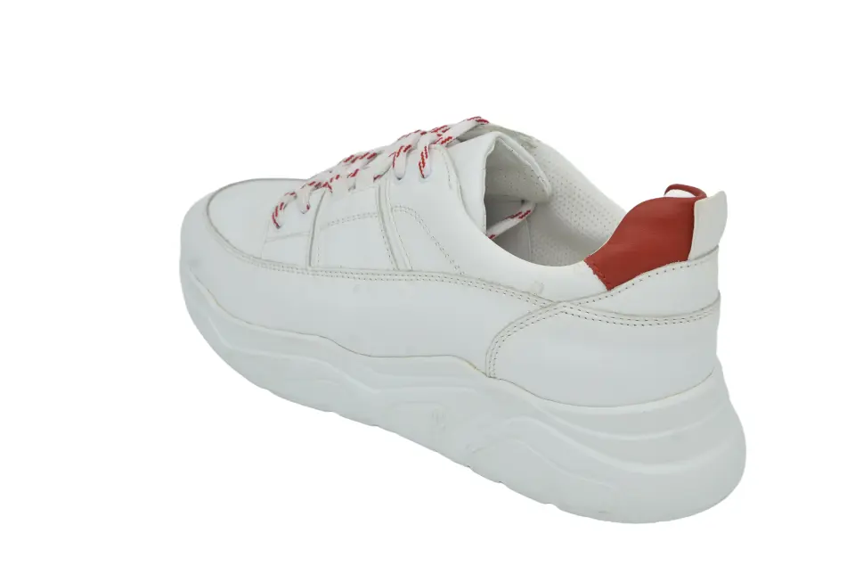 Erkek Beyaz Deri Sneaker