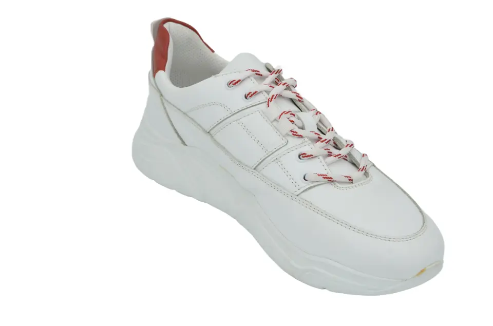 Erkek Beyaz Deri Sneaker