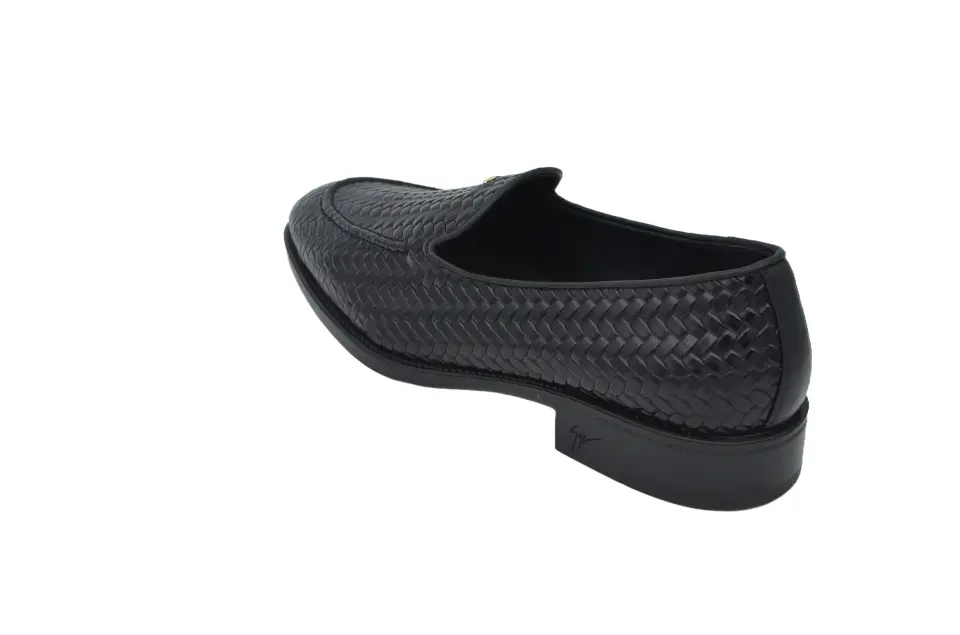 Erkek Siyah Deri Loafer