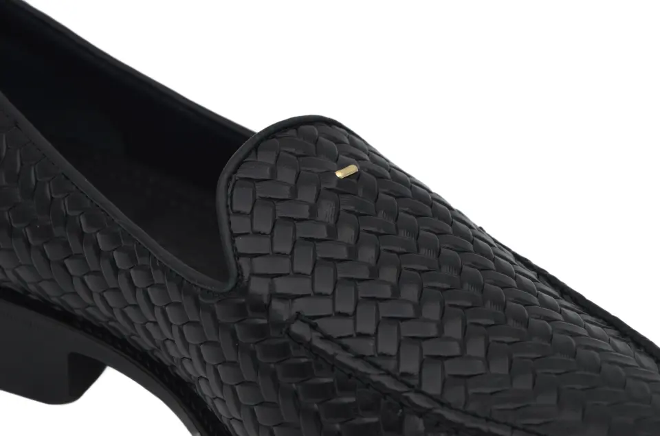 Erkek Siyah Deri Loafer
