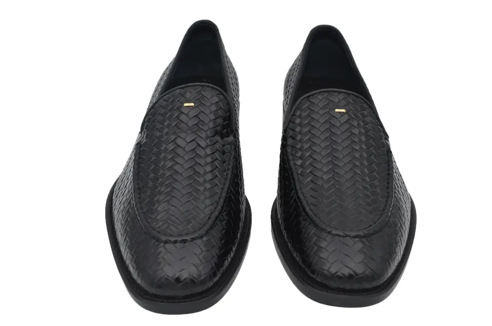 Erkek Siyah Deri Loafer