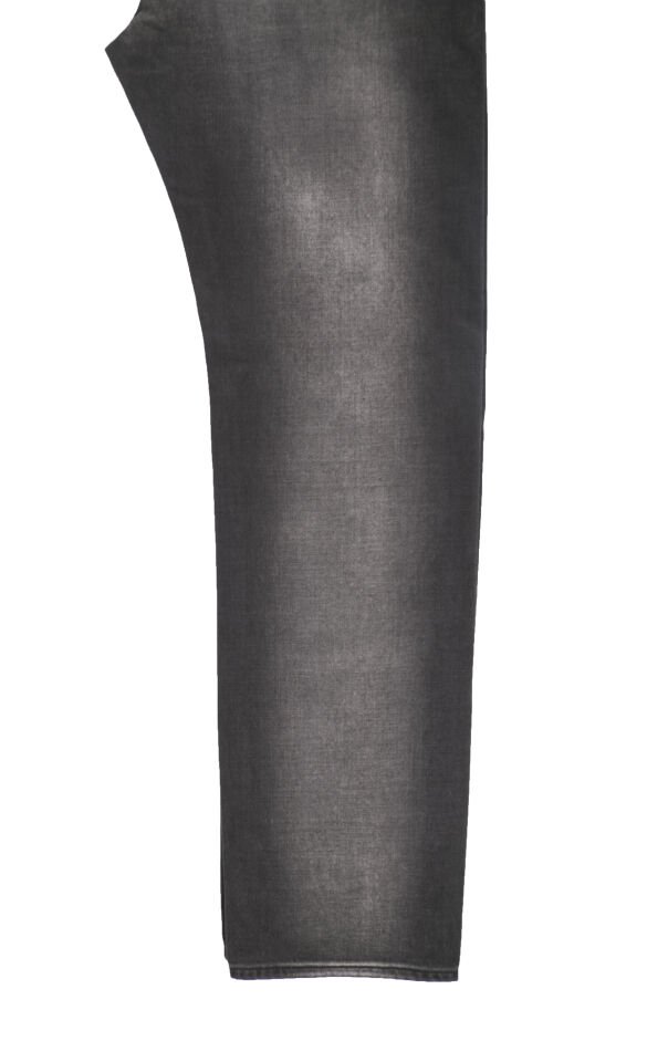 Erkek Koyu Gri El Dikişli Slim Jean Pantolon