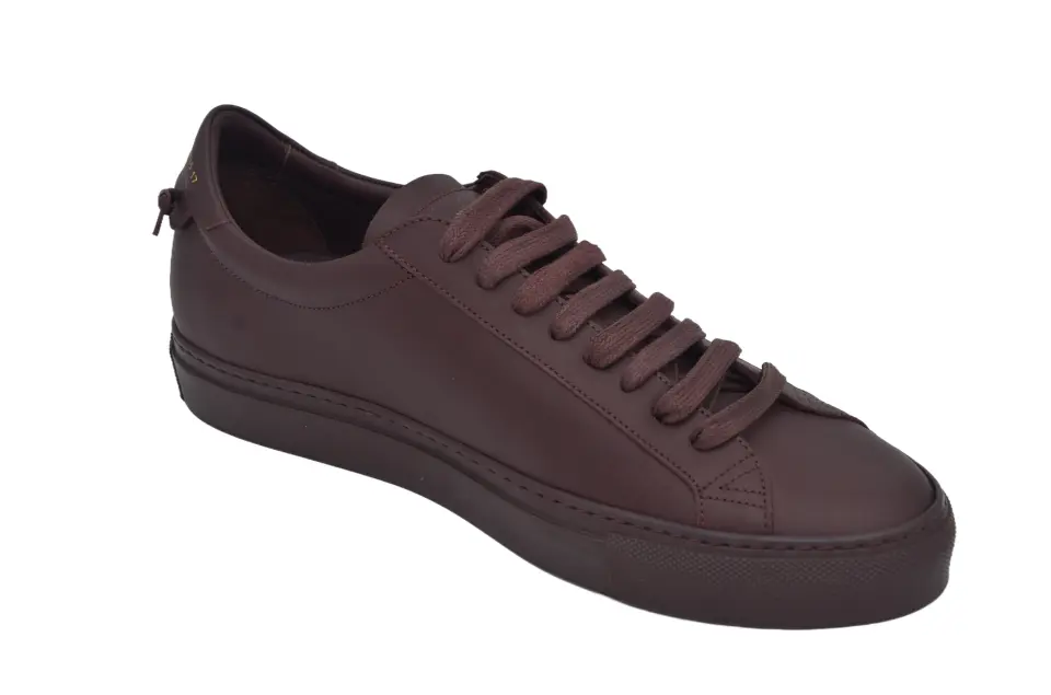 Erkek Bordo Deri Sneaker