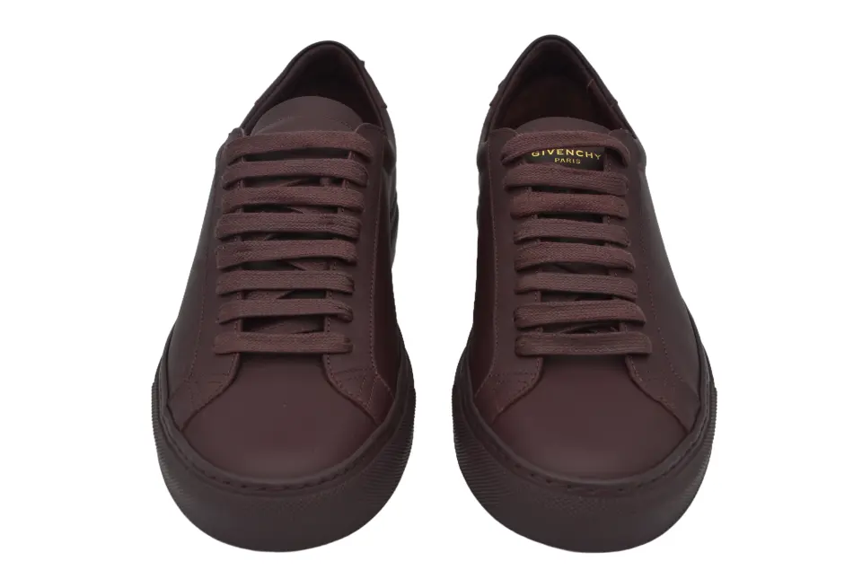 Erkek Bordo Deri Sneaker
