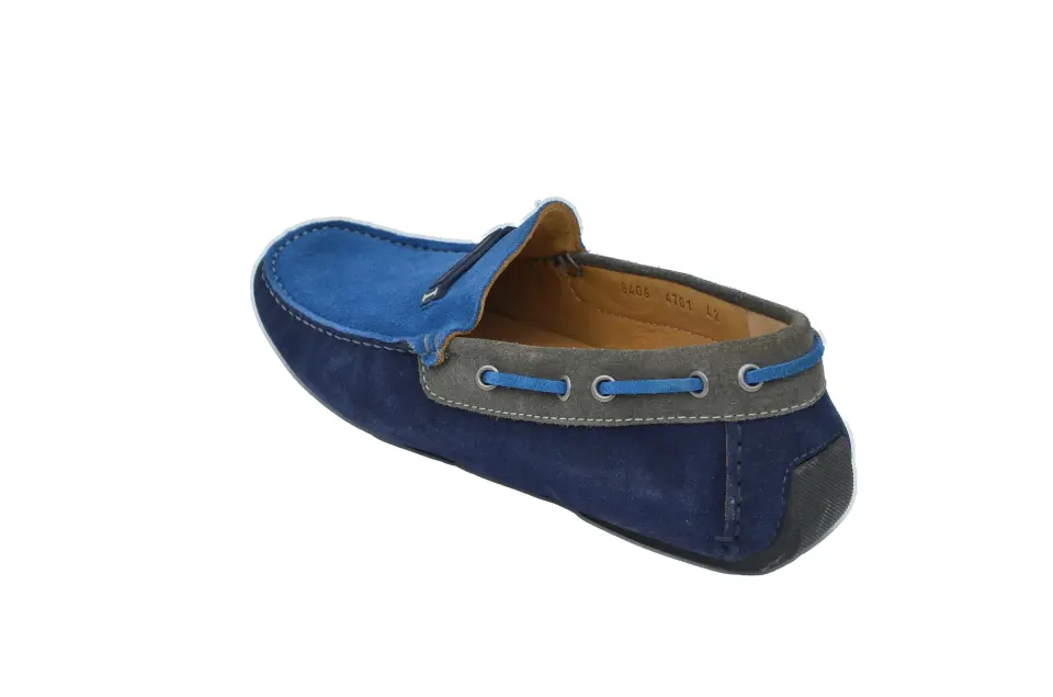 Erkek Mavi Süet Loafer