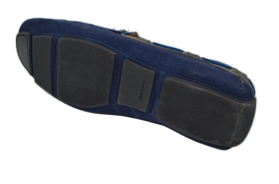 Erkek Mavi Süet Loafer