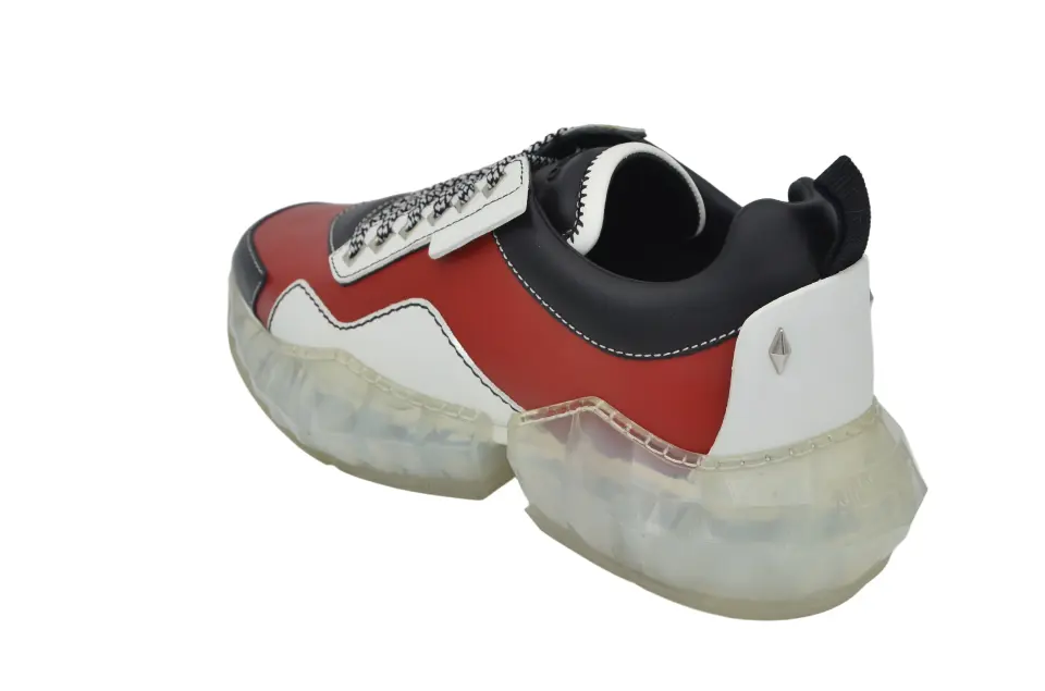 Erkek Kırmızı Siyah Kalın Taban Sneaker