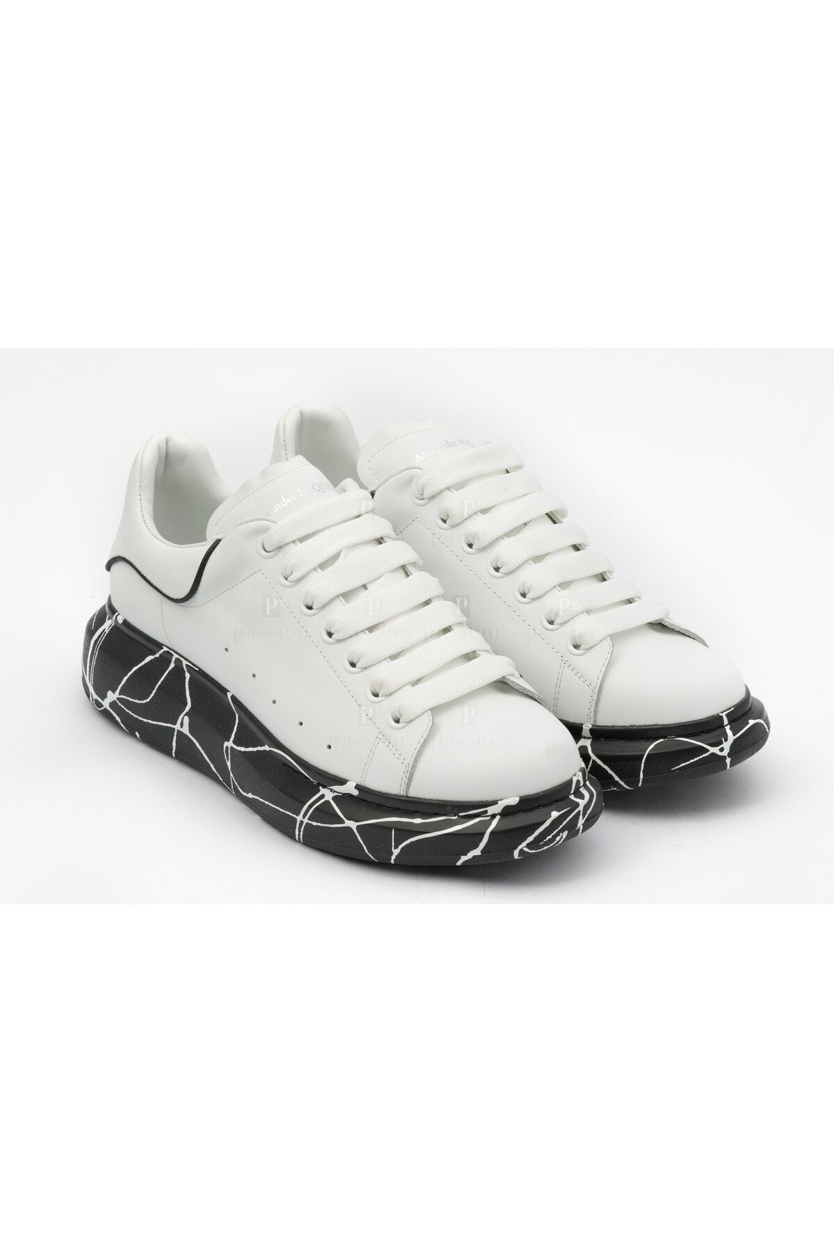 Erkek Beyaz Hakiki Deri Sneakers
