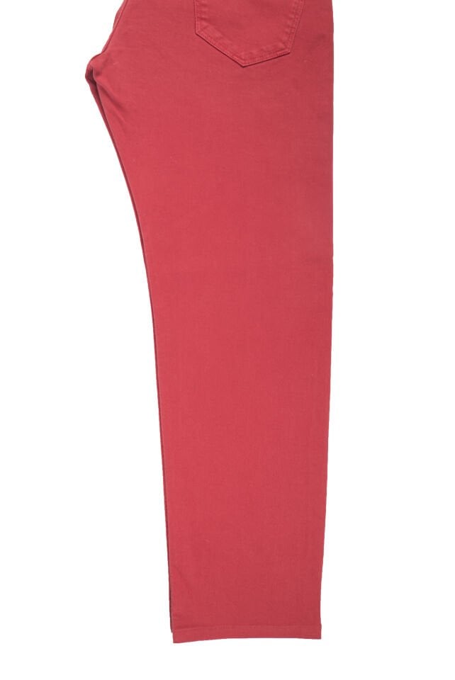Erkek Kırmızı Slim Jean Pantolon