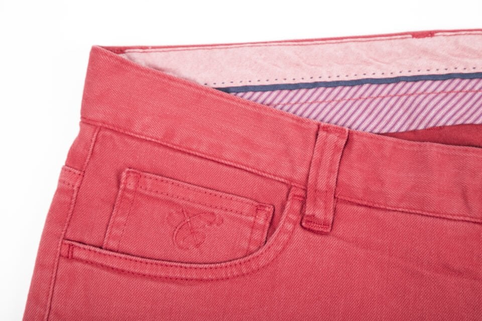 Erkek Kırmızı Slim Jean Pantolon