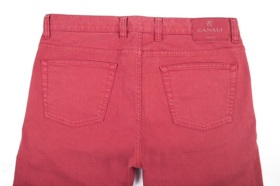 Erkek Kırmızı Slim Jean Pantolon