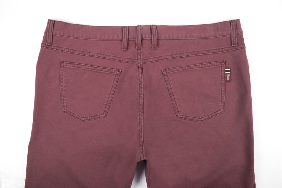 Erkek Bordo Slim Jean Pantolon