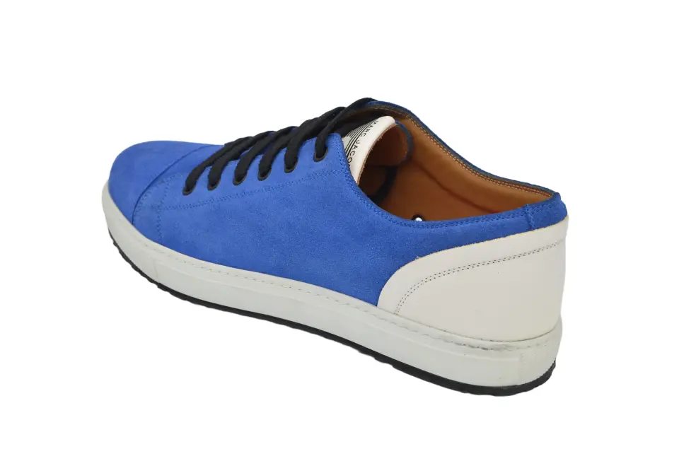 Erkek Saks Mavi Süet Sneaker