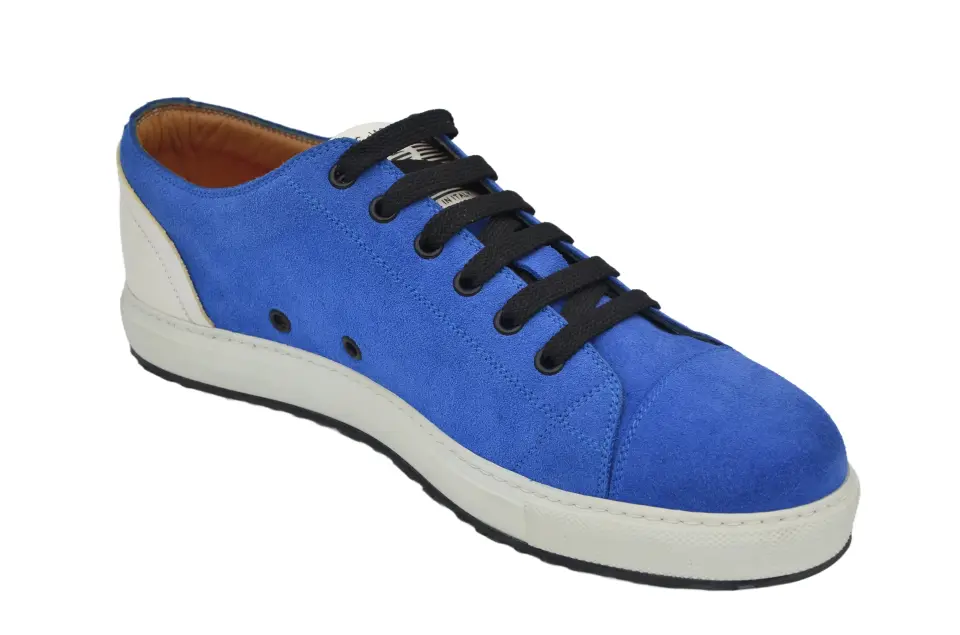 Erkek Saks Mavi Süet Sneaker