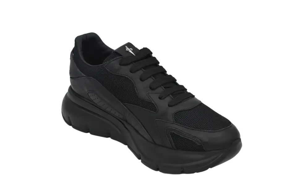 Erkek Siyah Fileli Sneaker