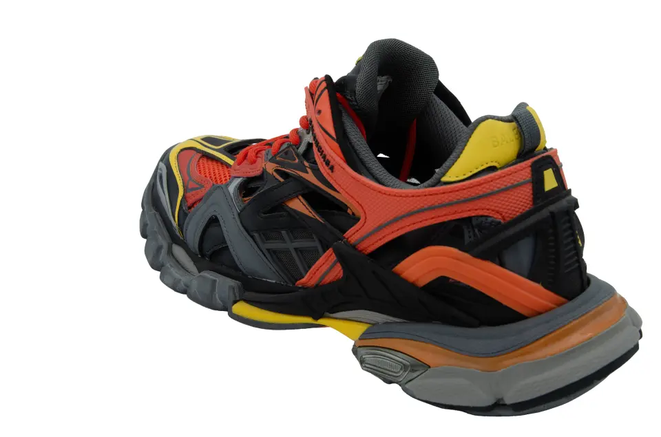 Erkek Turuncu Sarı Fileli Sneaker