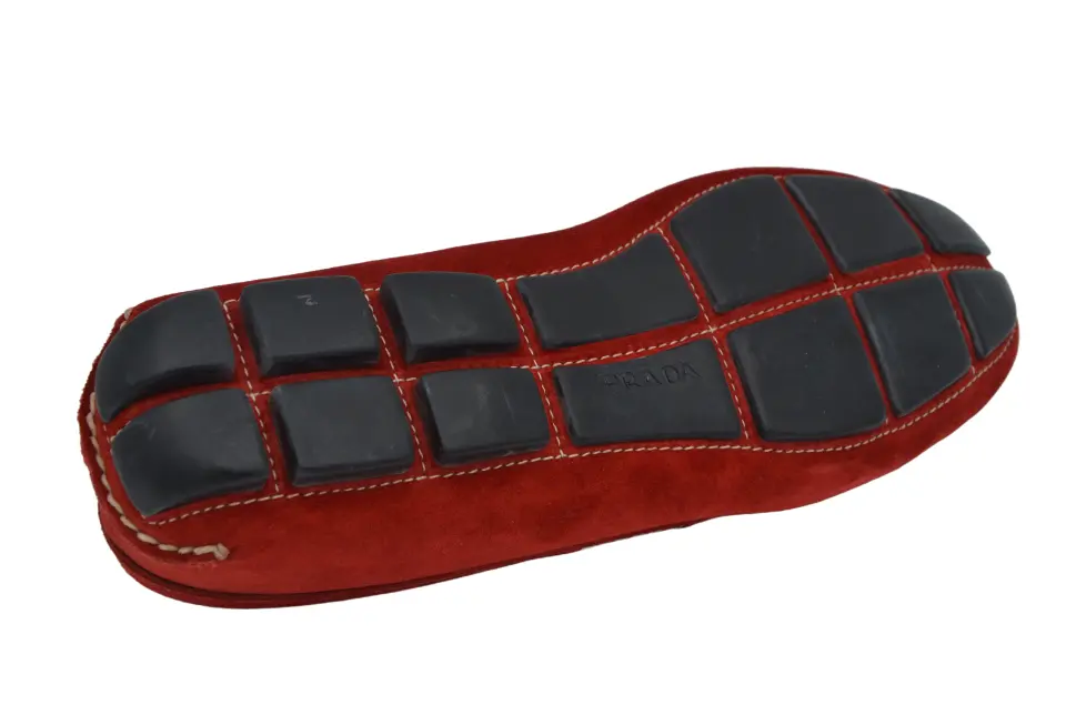 Erkek Kırmızı Süet Driver Loafer
