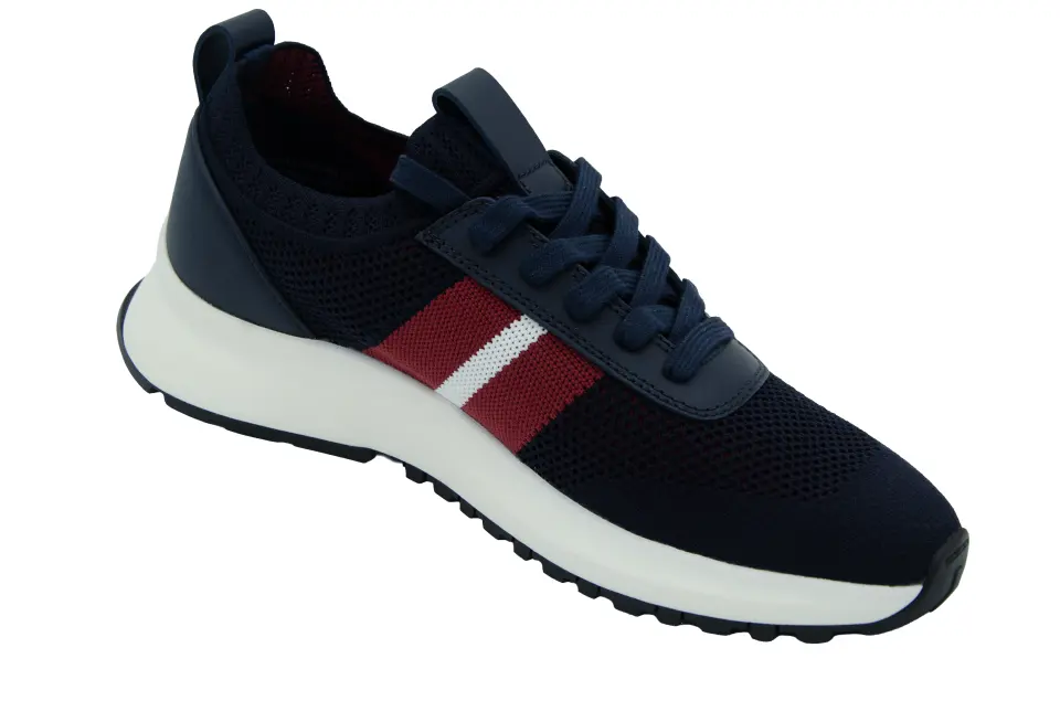 Erkek Lacivert Fileli Sneaker