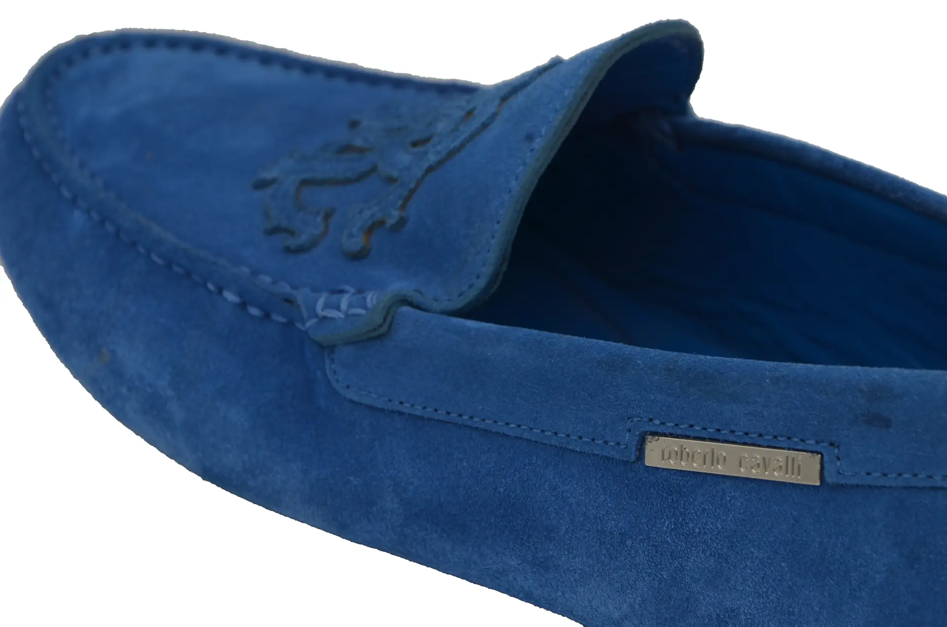 Erkek Saks Mavi Süet Loafer