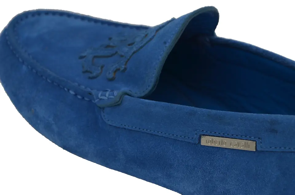 Erkek Saks Mavi Süet Loafer