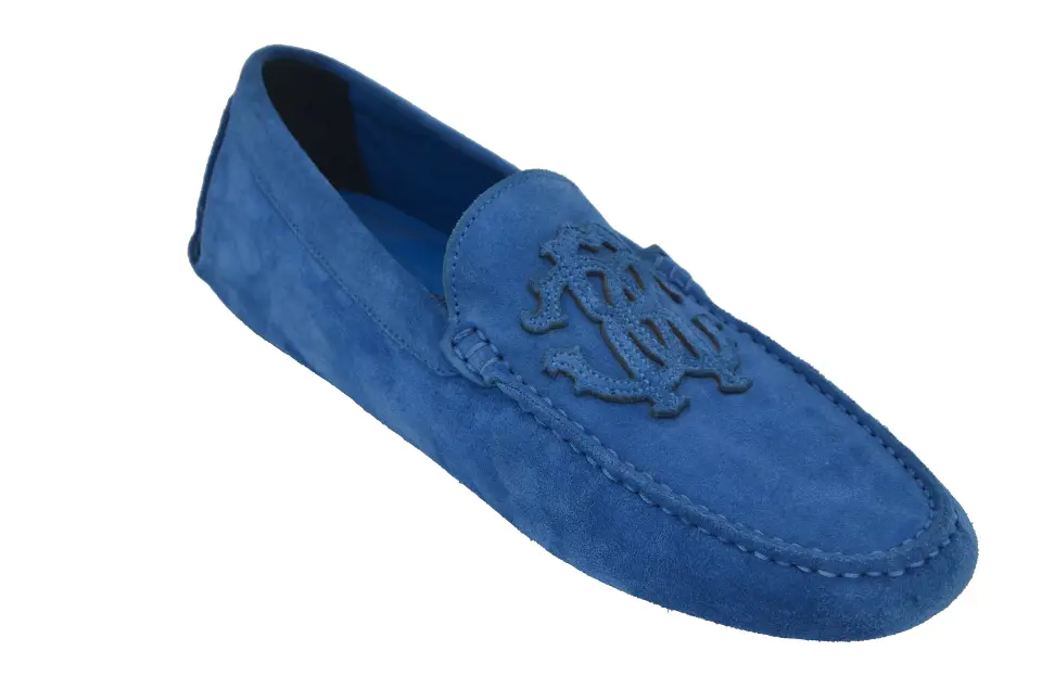 Erkek Saks Mavi Süet Loafer