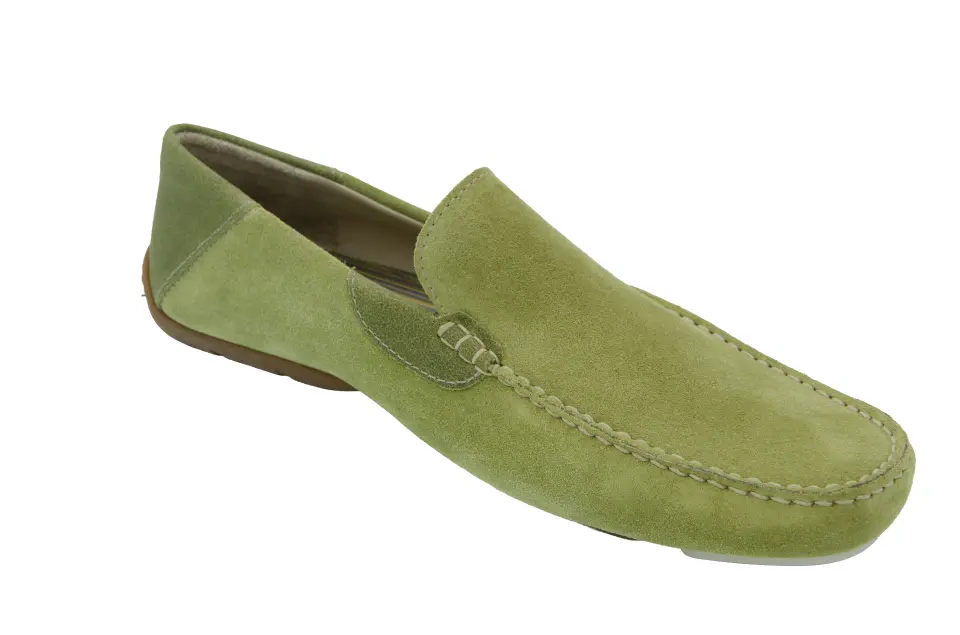 Erkek Zeytin Yeşili Süet Loafer