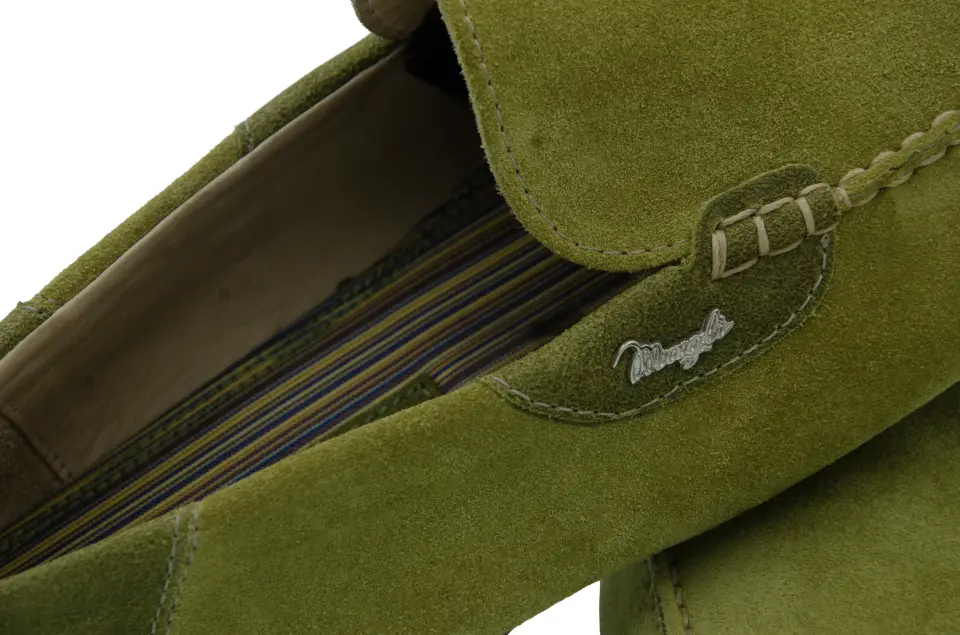 Erkek Zeytin Yeşili Süet Loafer
