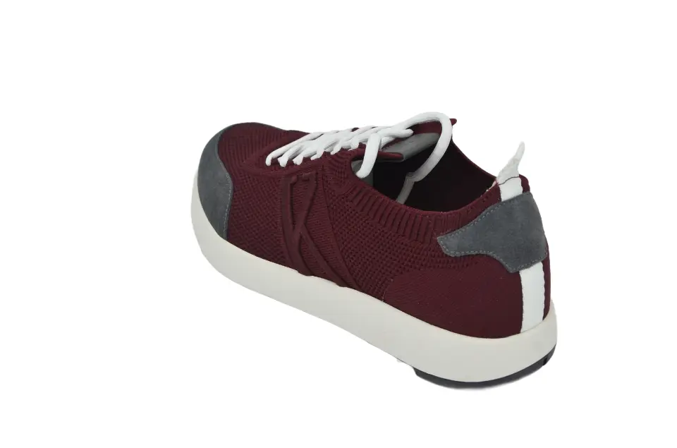 Erkek Bordo Pamuklu Sneaker