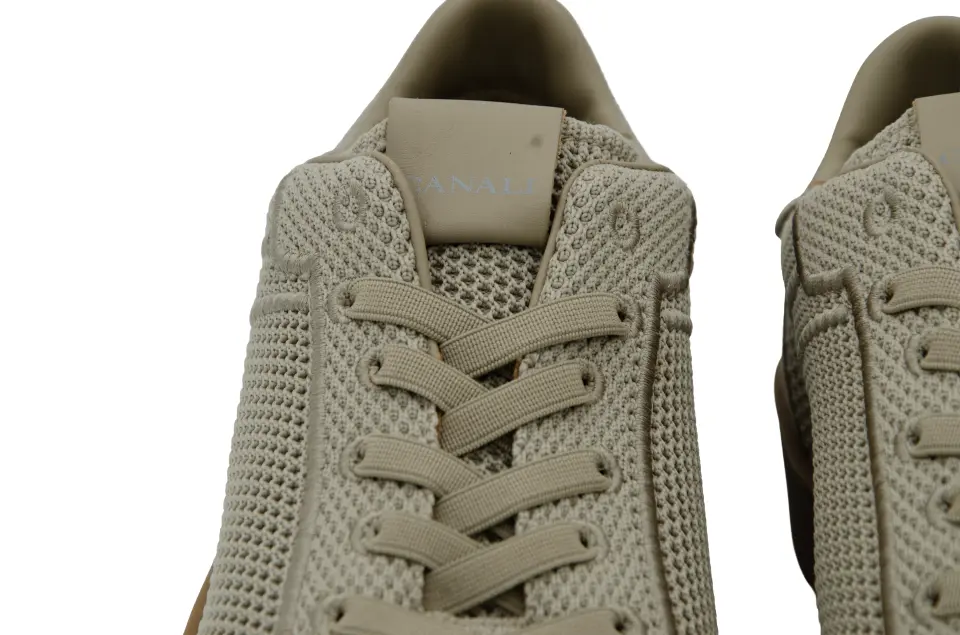 Erkek Bej Deri Sneaker