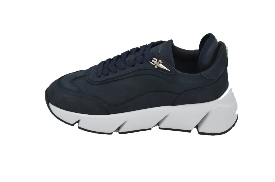Erkek Lacivert Nubuk Sneaker