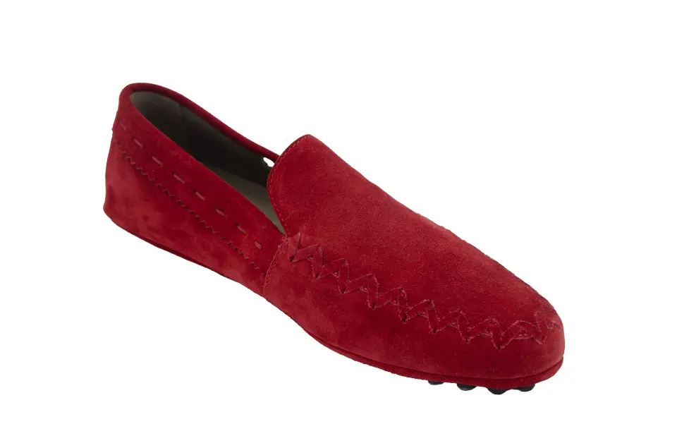 Erkek Kırmızı Süet Loafer
