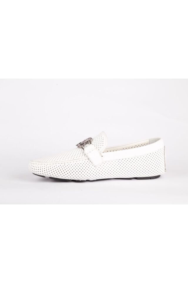 Erkek Beyaz Loafer Ayakkabı