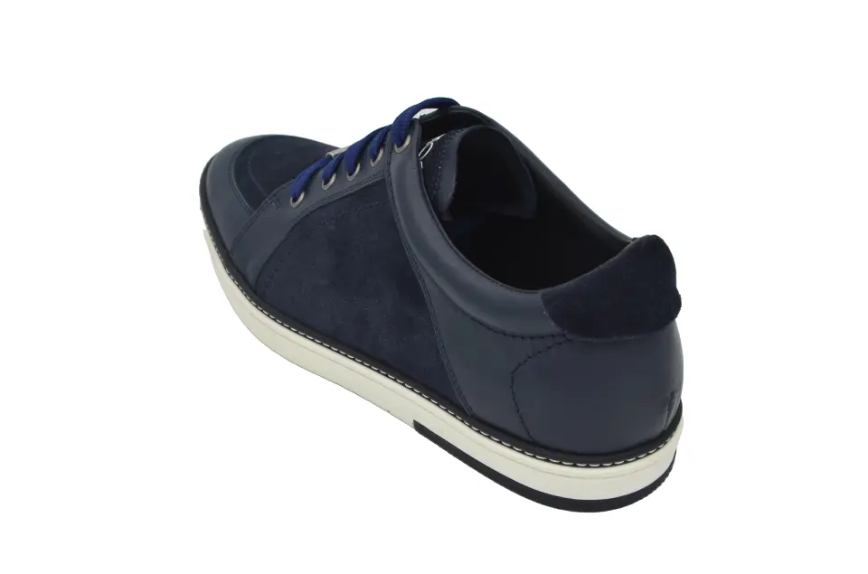 Erkek Lacivert Süet Sneaker