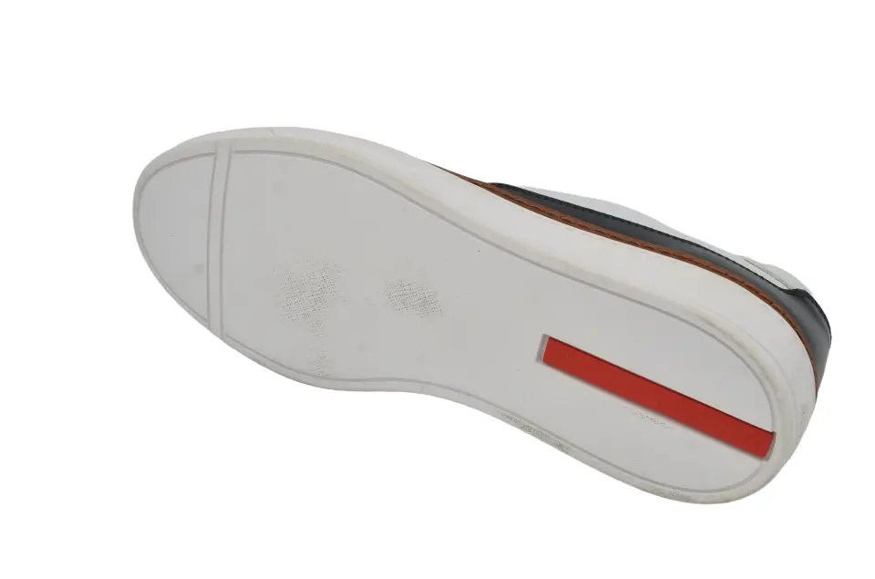 Erkek Beyaz Kauçuk Tabanlı Sneaker