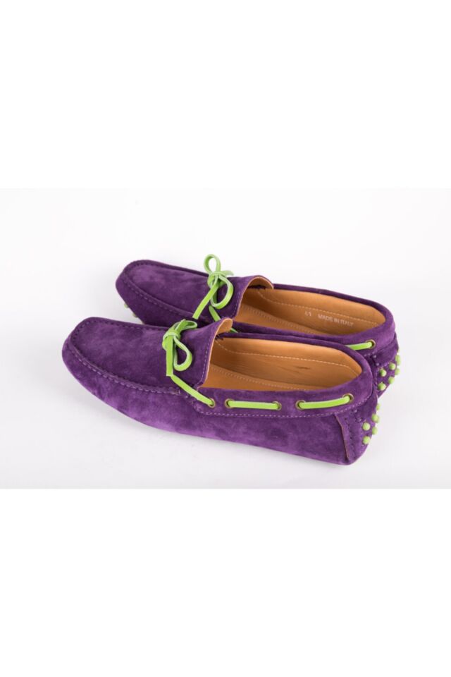 Erkek Mor Loafer Ayakkabı