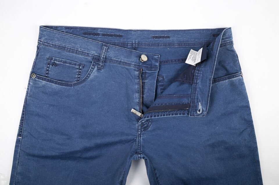 Erkek Lacivert Normal Bel Slim Jean Pantolon