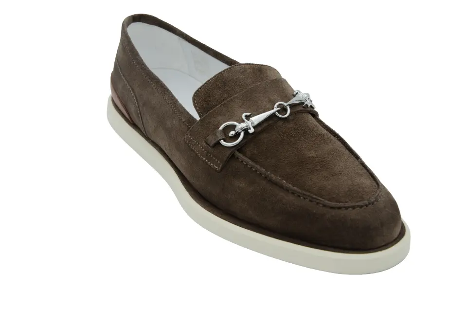 Erkek Kahverengi Süet Loafer