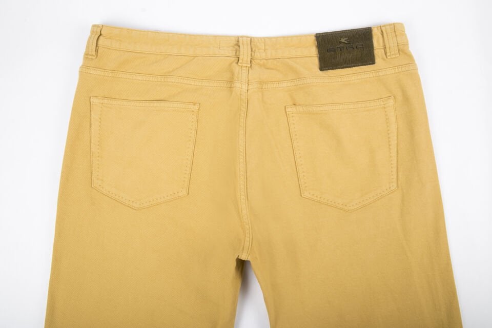 Erkek Sarı Slim Jean Pantolon