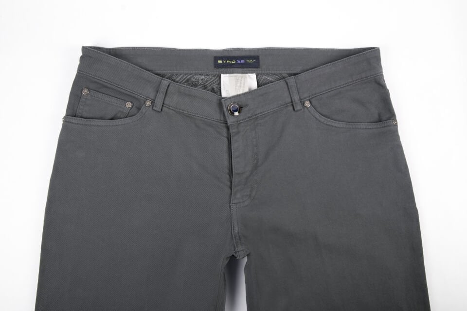 Erkek Gri Slim Jean Pantolon