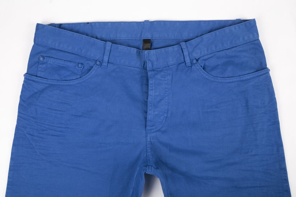 Erkek Saks Mavi Slim Jean Pantolon