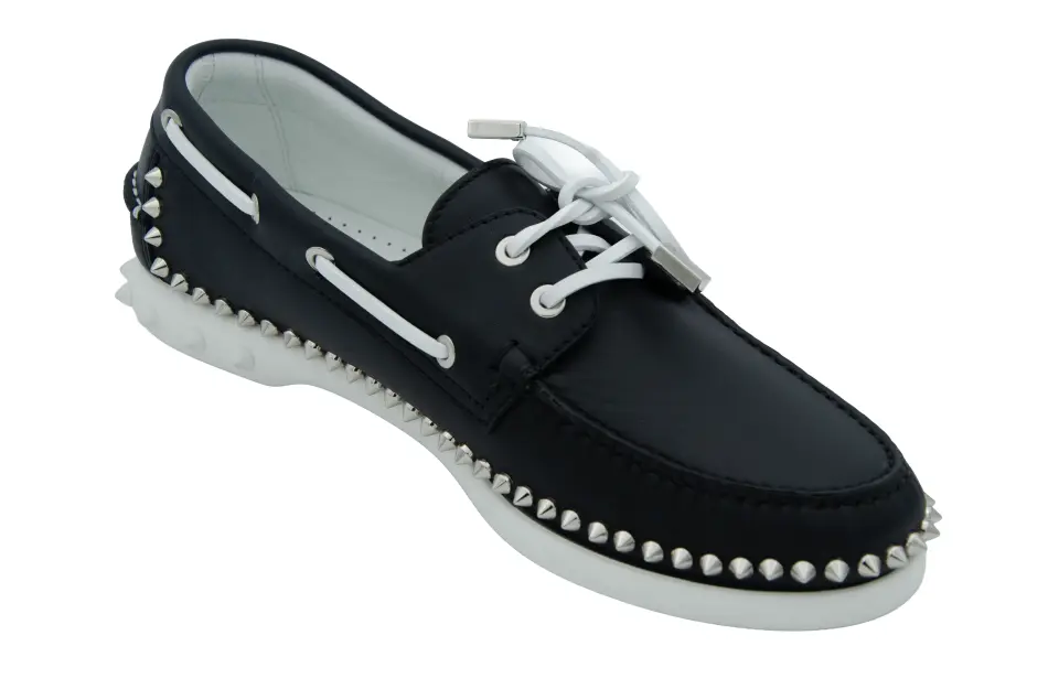 Erkek Siyah Çivi Detaylı Loafer