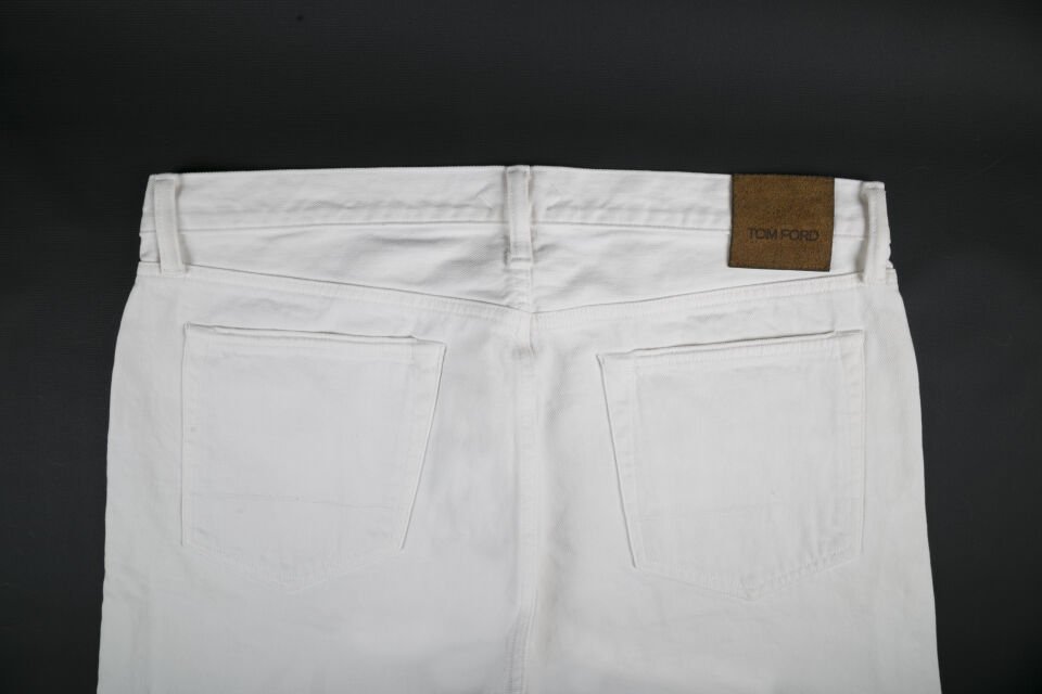 Erkek Beyaz Slim Jean Pantolon